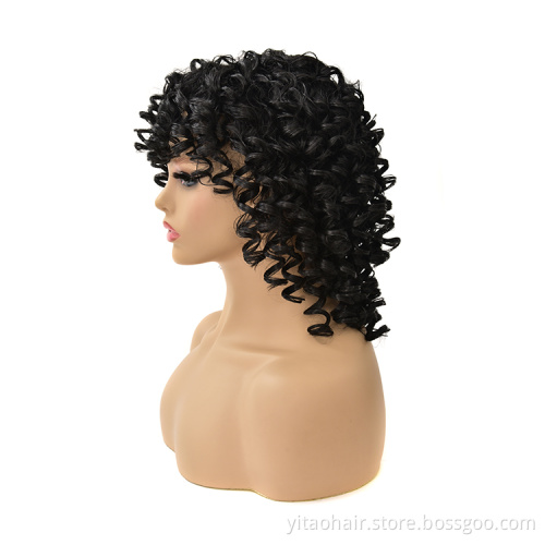 Hot sale African Natural Synthetic curly hair For  Women